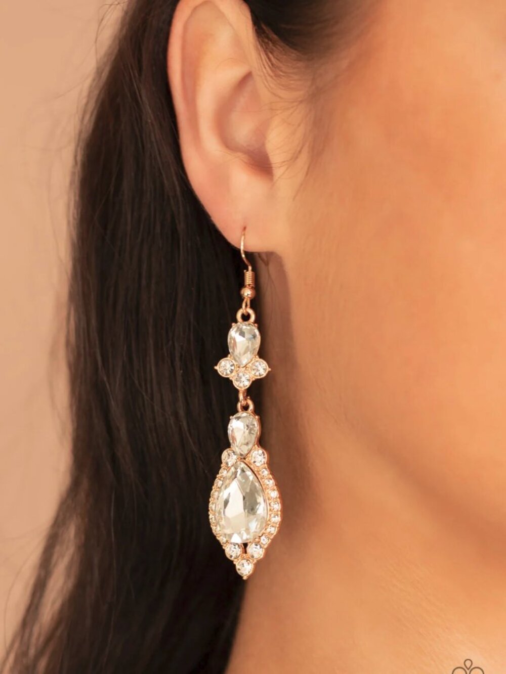 Paparazzi Jewelry Accessories - Fully Flauntable - Gold Earrings - Vintage